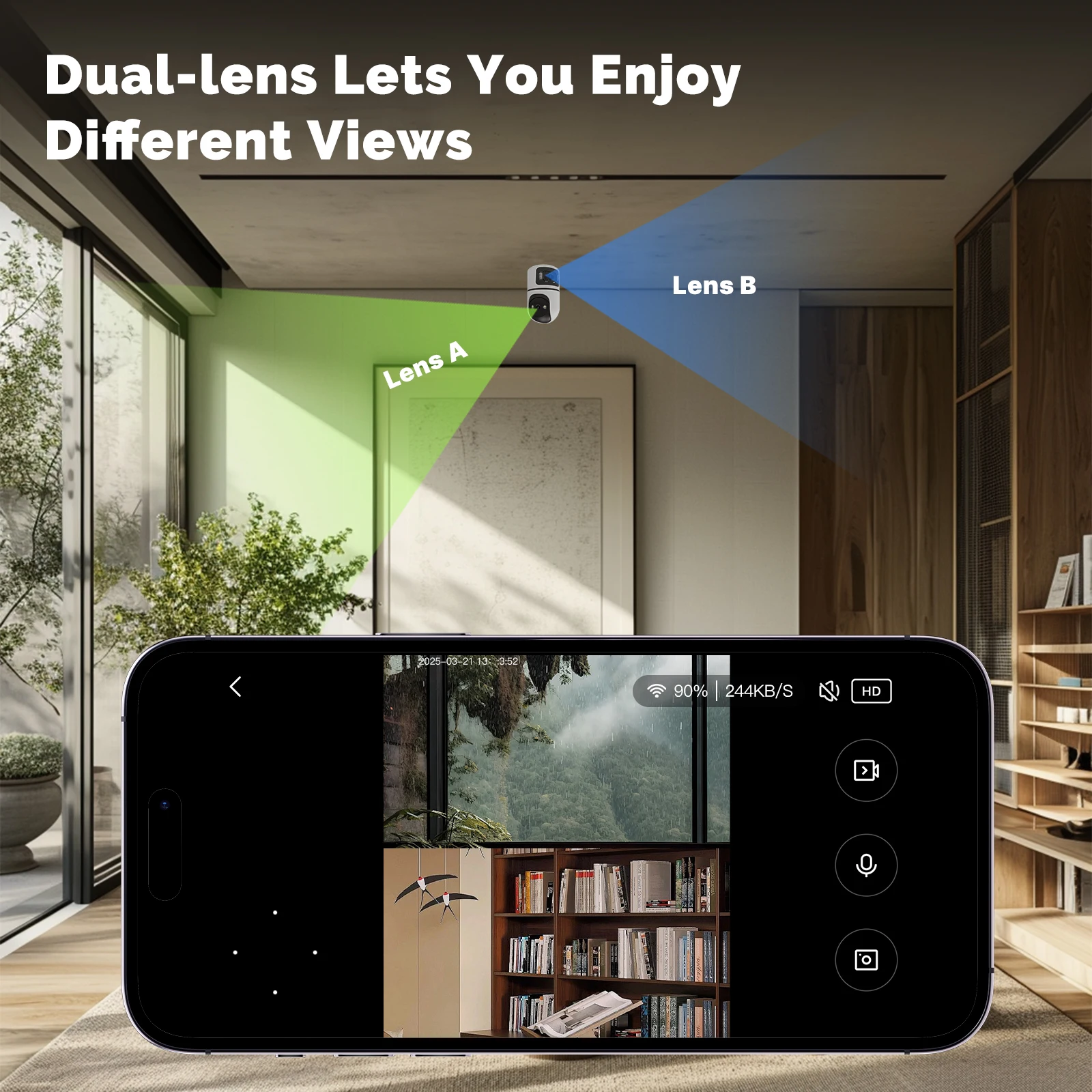 Moes Tuya WiFi 屋内スマートカメラ 4MP デ - Eufy Camera E220 のレビューと価格